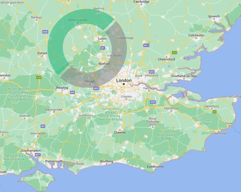 SE England Paeds Map