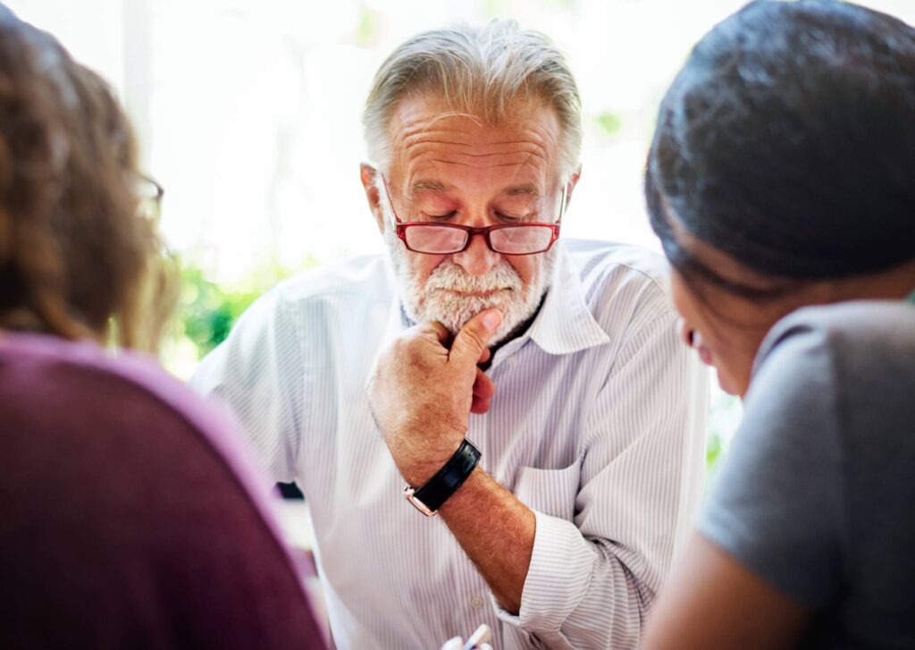 Friends Working Discussion Meeting Sharing Ideas Concept